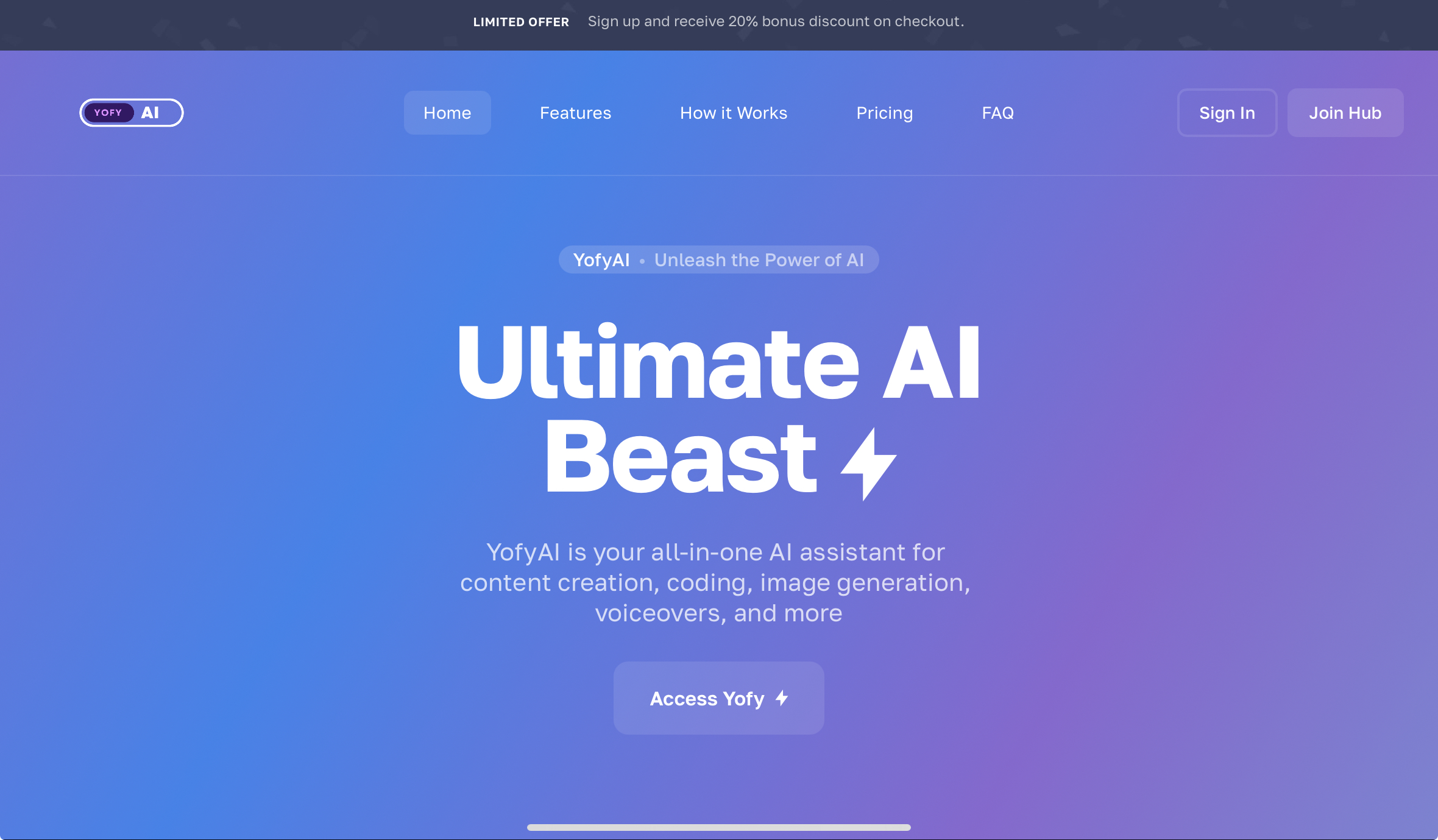 How to Get Started on YofyAI.com